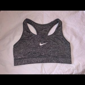 Gray Nike Sports Bra